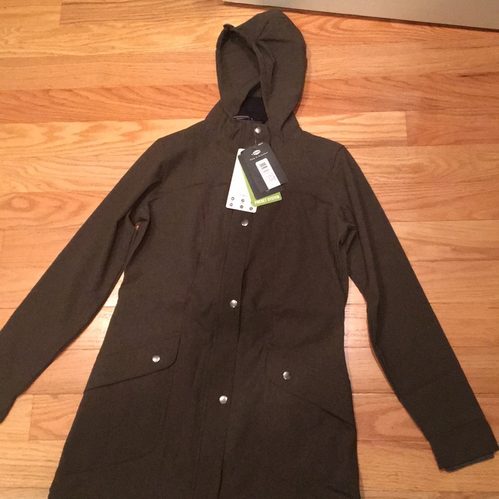 ExOfficio Women’s Ometti Trench Hooded Coat New!